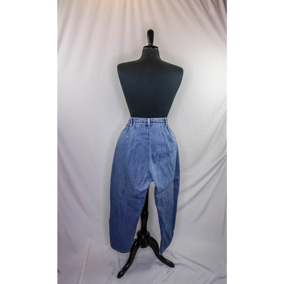 Blassport Petite Denim Jeans Elastic Waist Medium Wash Size 14P - Picture 2 of 3